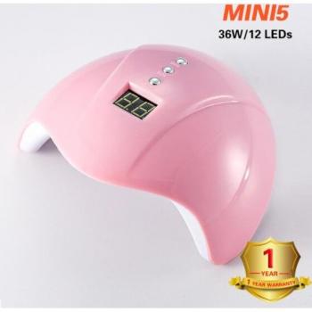 Secador de Esmalte de Uñas 168W con Luz UV y Temporizador