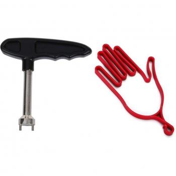 Par de Accesorios Deportivos para Golf (Rojo & Negro)