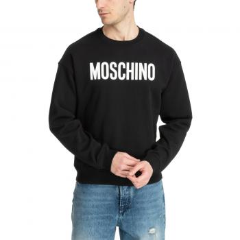 S Black Moschino Logo Sweatshirt for Men