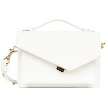 Sac bandoulière Zoé Lancaster en cuir blanc