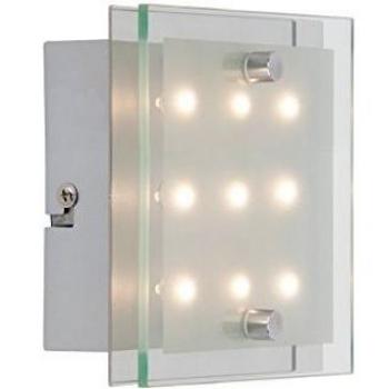 Chrom‑Glas Wand-/Deckenlampen-Set G94146/15 – 35 lm, 3000 K