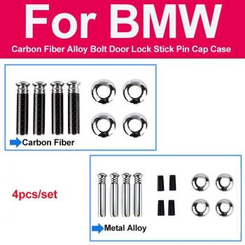 Kit de aleación de fibra de carbono palos tapones para cerraduras puertas vehículo (E92 X5, E70, E90, F30, E93, F31, X1, X3, F15, X6, Z4)