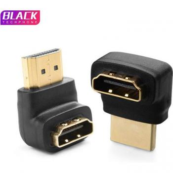 Extensor HDMI 4K 270 grados curvo, compatible con HDTV y PC, conexión macho a hembra