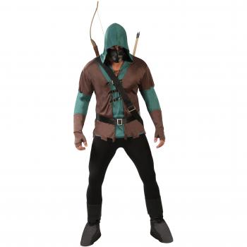 Costume d'archer taille unique, couleur marron