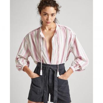 Blusa Romántica Rayas Peinado Liso Pepe Jeans