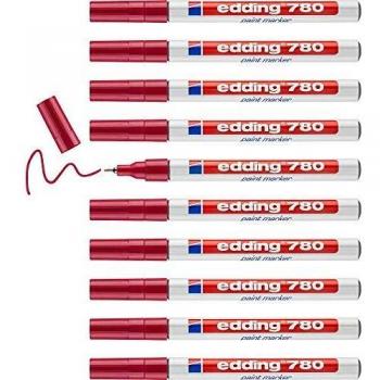 Edding 780 Paint Marker – Rosso (confezione da 10)