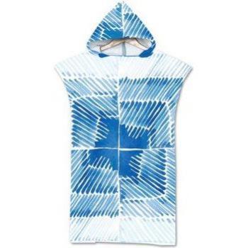 Serviette de natation en microfibre à capuche pour adultes avec imprimé géométrique