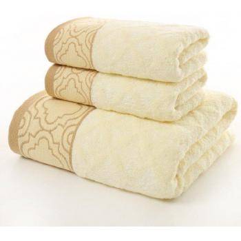 Serviettes de bain en fibre de bambou, 3 pièces