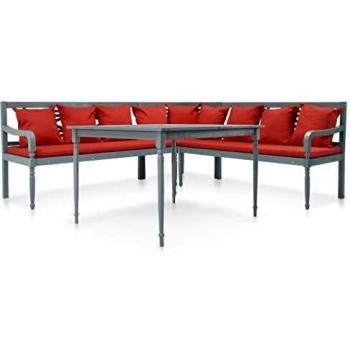Akazien Gartensofa 16‑teilige Lounge von vidaXL