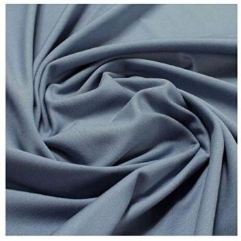 0,5 Meter Baumwoll-Elastan Single Jersey Stoff pastellblau
