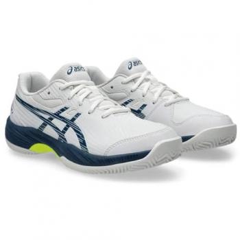 Scarpe Junior Asics Gel Game 9 Clay Bianco/Blu Mako