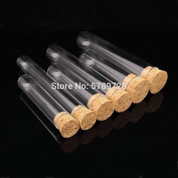 Tubes à essai en verre, 10 pièces, bouchon en liège, diamètre extérieur 20/25/30mm