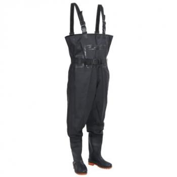VidaXL Jardim Botas e Cinto 43 Preto