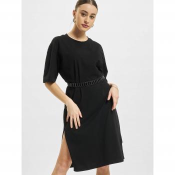 Groen en Comfortabel: Urban Classic Dames T‑shirt Jurk – Oversized Slit
