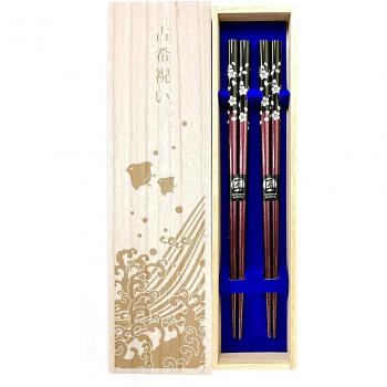 Ancient Purple Blossom Pairing: Silver Cherry with Paulownia Gift Box