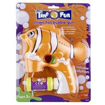 Smiffys Clownfisch Seifenblasenpistole für Kinder – Orange Version 20580