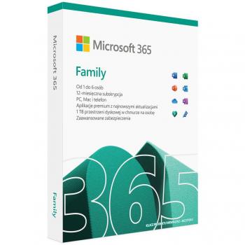Microsoft 365 Famiglia Licenza 1 Anno Polacca per Mac OS