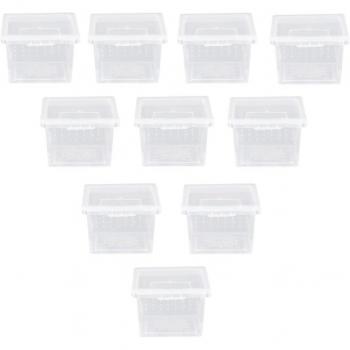 10pcs Convenient Reptile Feeding Box