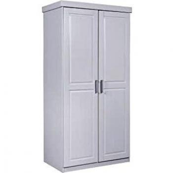 Armoire à 2 portes en bois blanc