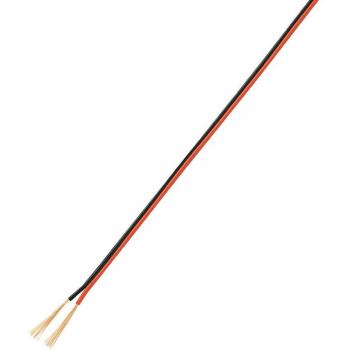 Câble électrique 2 x 0.14 mm² noir et rouge 50 mètres
