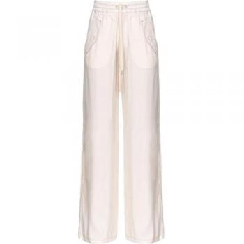 Pinko Women's Pink Slim Fit Wide Leg Pant – Size S