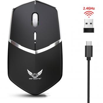 Mouse Óptico Inalámbrico 1600 DPI para Juegos y Portátiles
