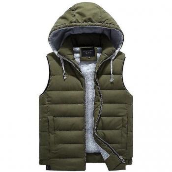 Abrigo acolchado con capucha, estilo casual, 4XL-8XL
