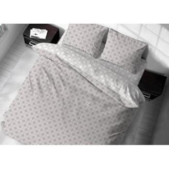 Copripiumino Piazza e Mezza – 100% cotone italiano, design catena, beige