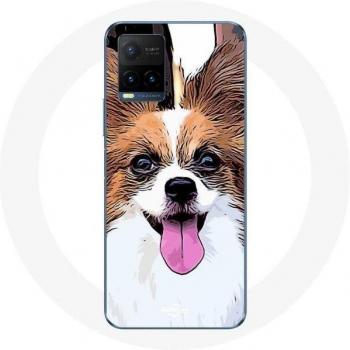 Hülle für Vivo Y21s 2021 / Y21 2021, niedlicher Continental Toy Spaniel