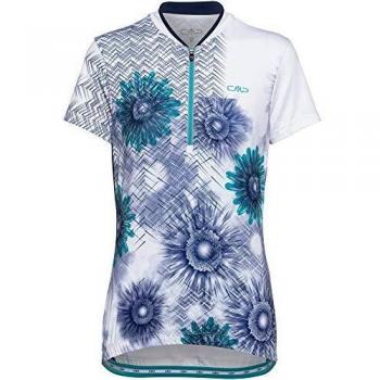 CMP Damen Bike Shirt – Blau, 44 (Fahrradtrikot)