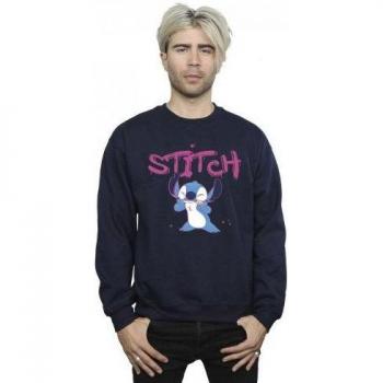 Felpa Disney Lilo & Stitch in Grigio/White XXL