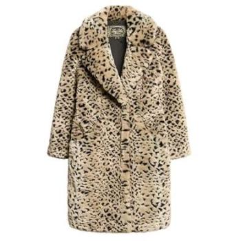 Cappotto Lungo Superdry in Pelliccia Syntetica Leopard Print XS – Vintage