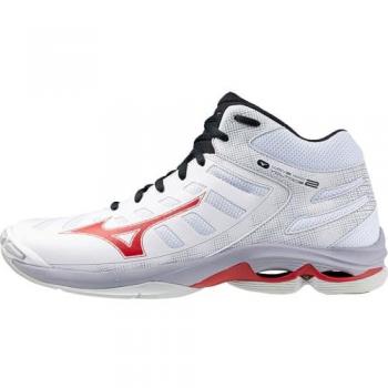 Zapatillas de Voleibol Mizuno Wave Voltage Mid Blancas