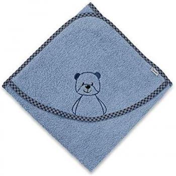 Kapuzen‑Tücher „Baylee“ – Sterntaler, 1 m² Badeunterlage, Blau, für Babys