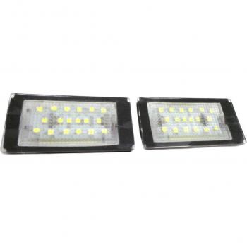 BMW E46 12V Off‑Road LED License Plate Light Pair – 2×650 lm