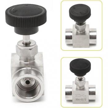 1/8 1/4 3/8 1/2 RVS Naaldventiel Vrouw 915 PSI Flow Control