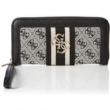 Guess Portafoglio Donna Vintage SLG LRG Zip Arnd Bianco
