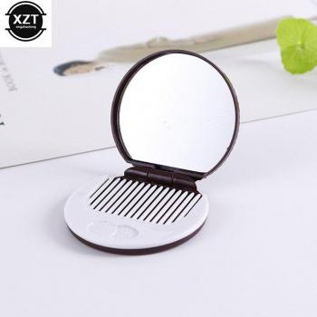 Miroir de maquillage chocolat biscuit pliable