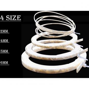 White Pearl Celluloid Guitar Binding Purfling 1650 x 6 mm
