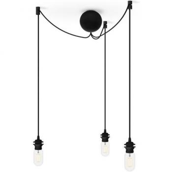 Suspension Umage 3 Lumières Câbles Noir