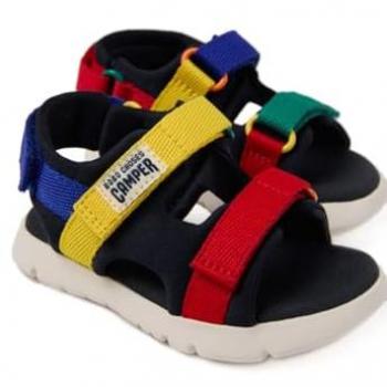CAMPER Sandalo 'Oruga' Blu/Giallo/Verde/Rosso