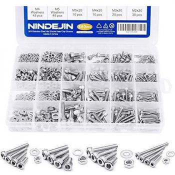 880Pcs M2 M3 M4 M5 Self Tapping Screws and Nuts Assortment Kit