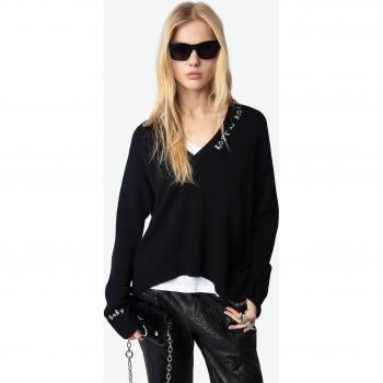 ZV Black Cashmere Sweater Miky – Women’s Size S