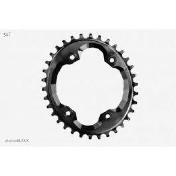 Absolute Black 34T Oval Chainring for Shimano M9000