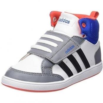 Adidas Hoops Cmf Mid Inf, Zapatillas para Bebés, Blanco / Gris