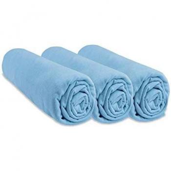 Jongens Katoenhoek 3-pakket – Hemelsblauw – Easy Dort – Rechthoekig – 60x120