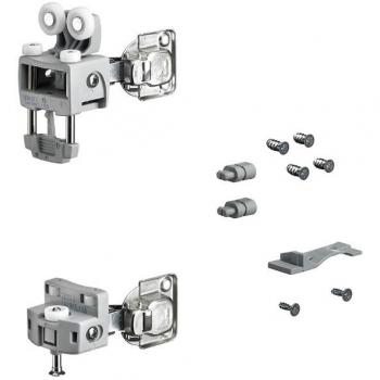 Ferrure coulissante pour porte 927800412 kg – Côté droit – Gris