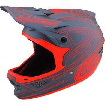 Lee D3 Casco Fiberlite Spiderstripe Gris Plata (M)