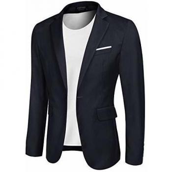 Modernes Maxmoda Blazer-Sakko in Blau – Herren, Slim Fit