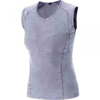 Camisa de Base Gore Wear Branco Feminino sem mangas XS